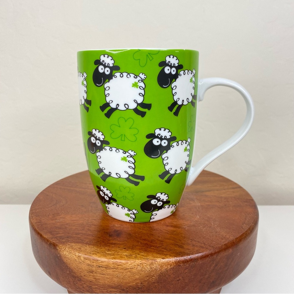 Irish Wooley Jumpers Mug Sheep Shamrock Gift Company Dublin Ireland